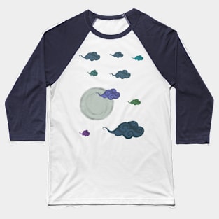 Cloudy Night Baseball T-Shirt